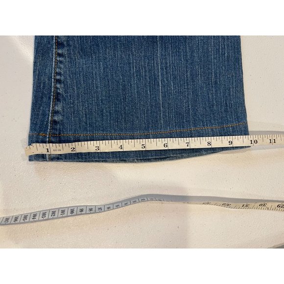 Cenne V Womens Vintage 1980s Jeans Boot Cut Leg Embroidered Pockets Blue Size 12 - Picture 8 of 11